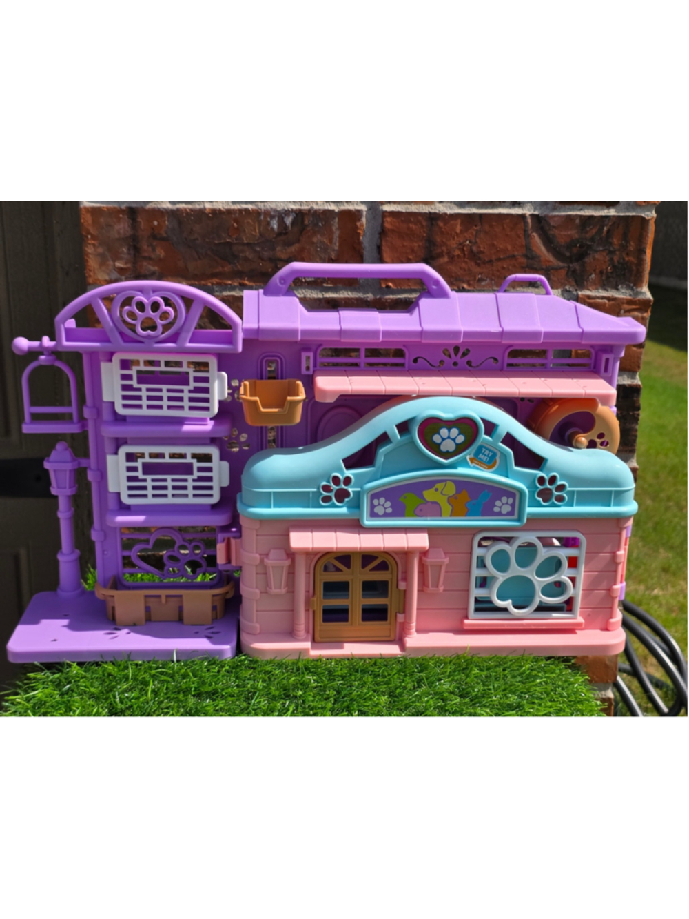Kid Connection Vet Clinic Shop Playset One Size Purple and Pink